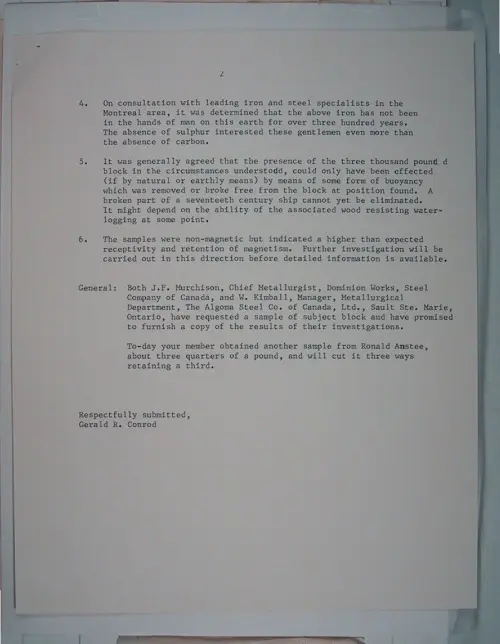 First page of Wilbert Smith Archives Files Box 1131 19 1131-19-p181