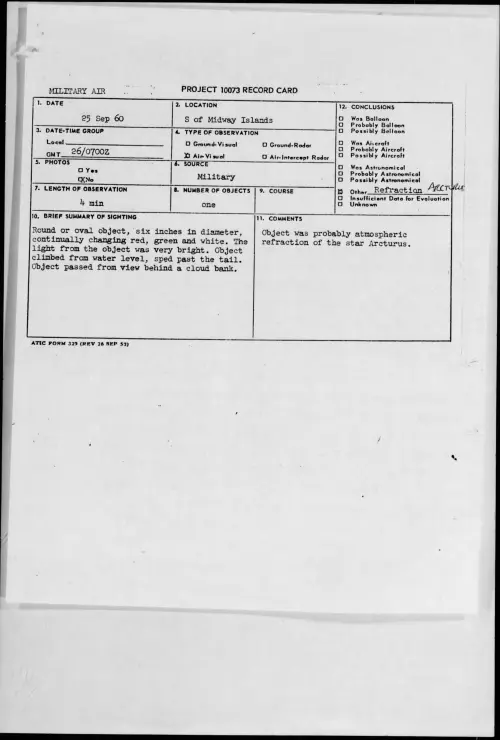 First page of 1960.09 - 8231231 - S of Midway Islands