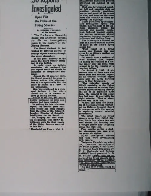 First page of Wilbert Smith Archives Files Box 1130 18 1130-18-p128