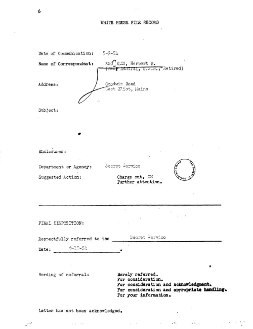 First page of Frances Swan Documents