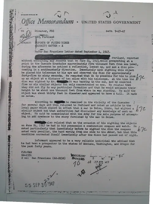 First page of Wilbert Smith Archives Files Box 1136 13 1136-13-p010