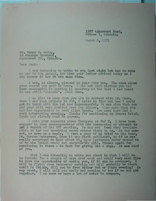 First page of Wilbert Smith Archives Files Box 1131 01 1131-01-p028