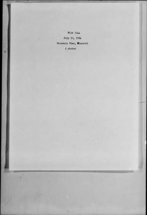 First page of 1954.07 - 7276476 - Mountain View, Missouri (#3144)