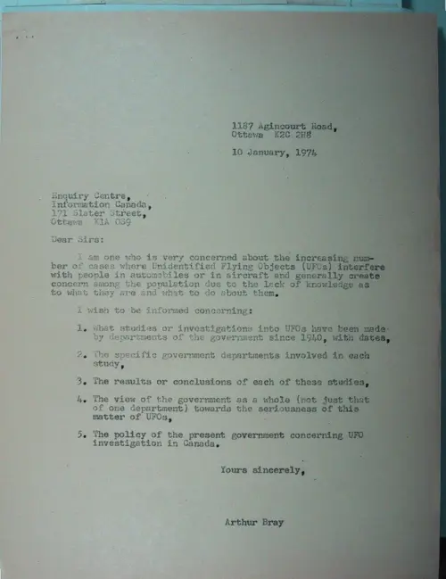 First page of Wilbert Smith Archives Files Box 1130 18 1130-18-p077