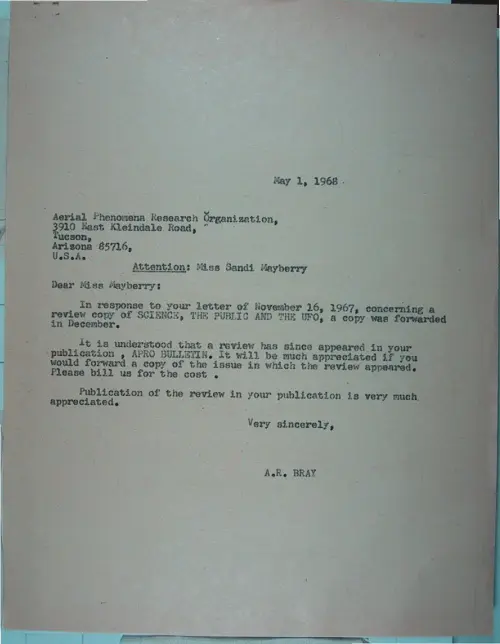 First page of Wilbert Smith Archives Files Box 1131 04 1131-04-p036