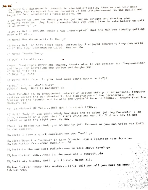 First page of Early internet rumors and discussions 8