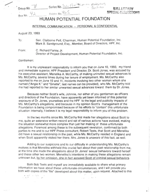 First page of Bill Clinton C.B. Scott Jones C. B. Scott Jones 3