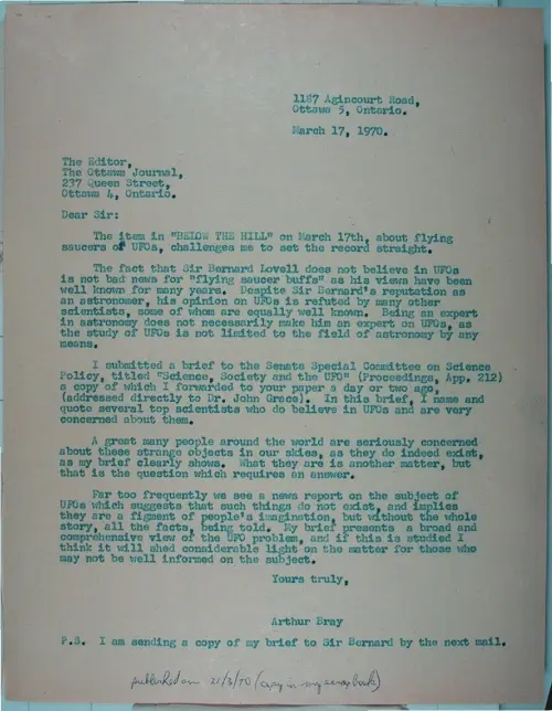 First page of Wilbert Smith Archives Files Box 1131 07 1131-07-p037