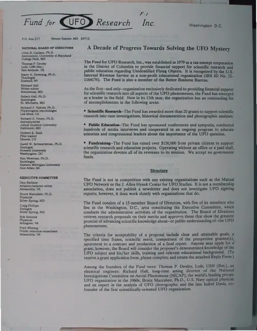 First page of Wilbert Smith Archives Files Box 1131 03 1131-03-p147