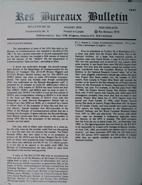 First page of Wilbert Smith Archives Files Box 1130 18 1130-18-p020