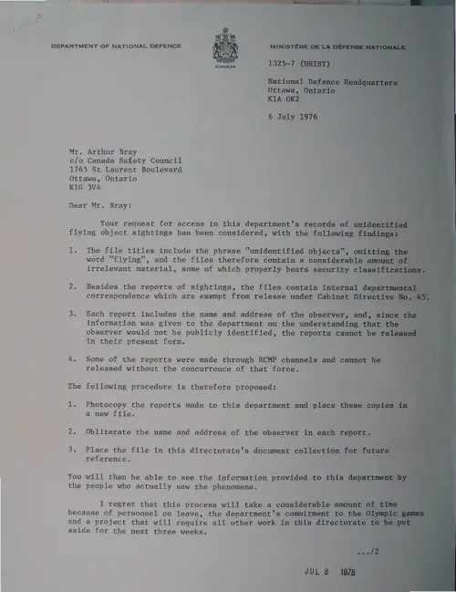 First page of Wilbert Smith Archives Files Box 1130 18 1130-18-p052
