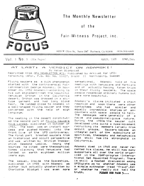 First page of Moore 1988 Focus