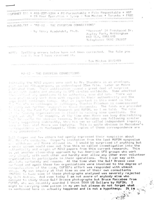 First page of Bill Moore Azadehdel MJ-12