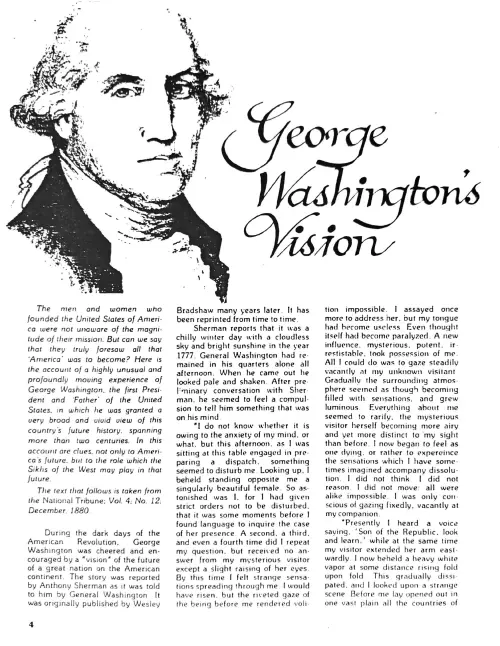 First page of Presidents Washington