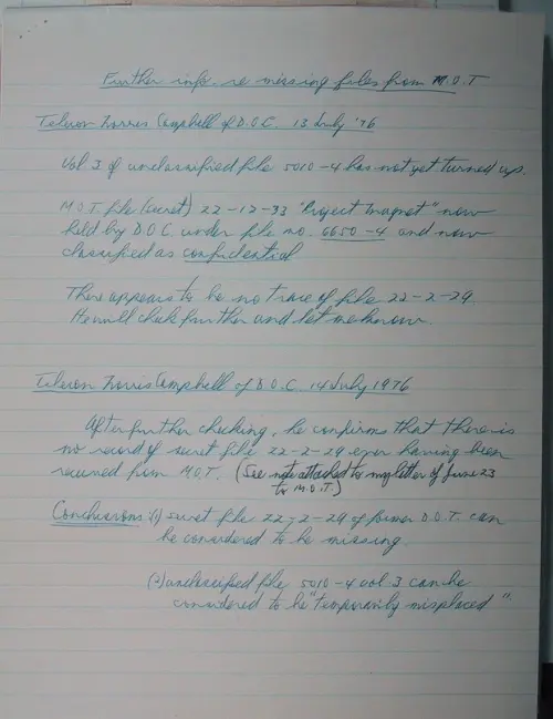 First page of Wilbert Smith Archives Files Box 1130 18 1130-18-p038