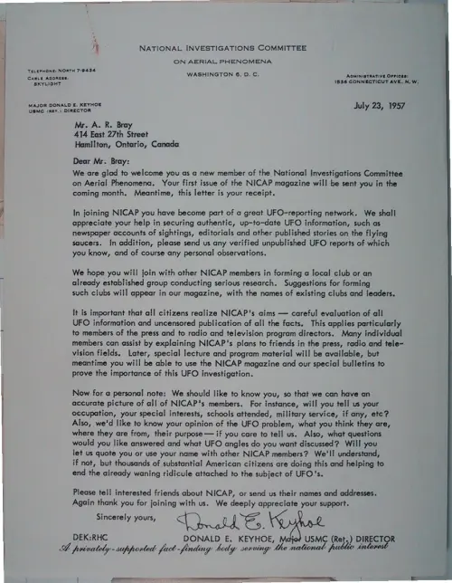 First page of Wilbert Smith Archives Files Box 1131 08 1131-08-p040