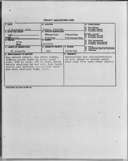 First page of 1957.12 - 6967591 - Tampa, Florida