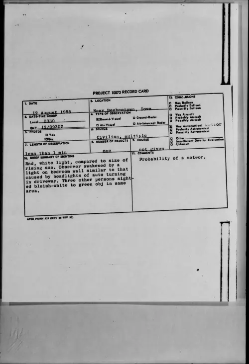 First page of 1958.08 - 8862955 - Near Beebeetown, Iowa