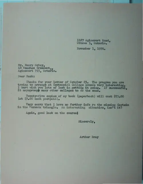 First page of Wilbert Smith Archives Files Box 1131 01 1131-01-p034