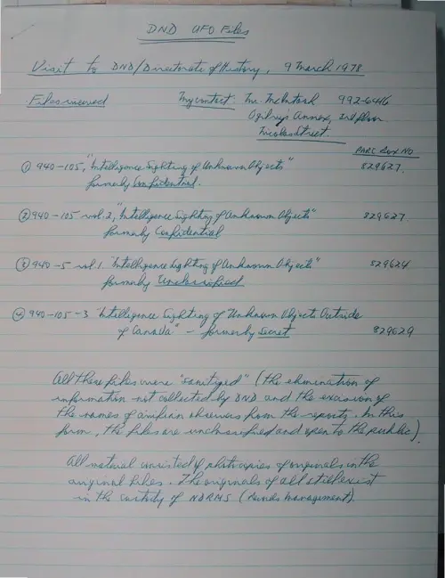 First page of Wilbert Smith Archives Files Box 1130 18 1130-18-p047