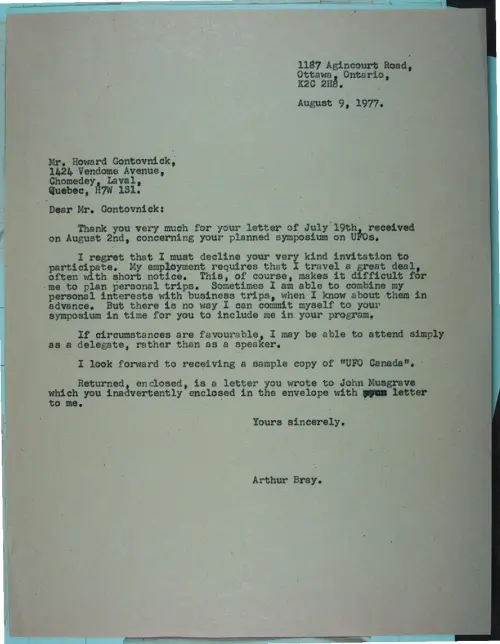 First page of Wilbert Smith Archives Files Box 1131 16 1131-16-p015