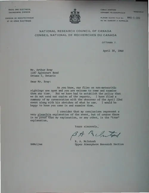 First page of Wilbert Smith Archives Files Box 1131 18 1131-18-p003