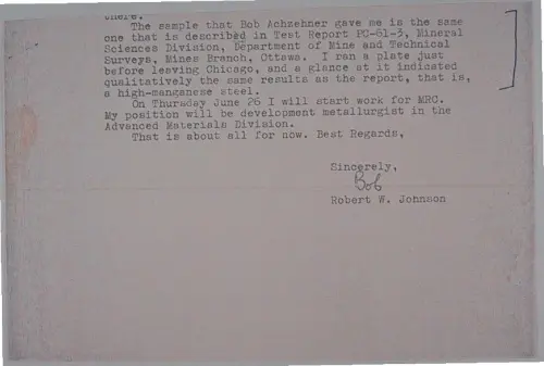 First page of Wilbert Smith Archives Files Box 1131 19 1131-19-p094