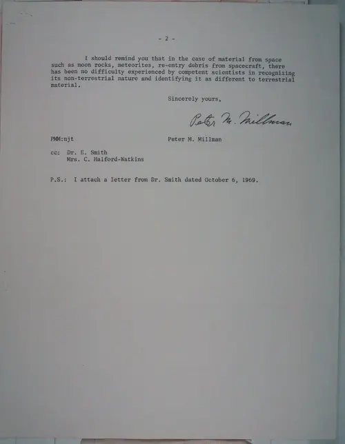 First page of Wilbert Smith Archives Files Box 1131 19 1131-19-p150