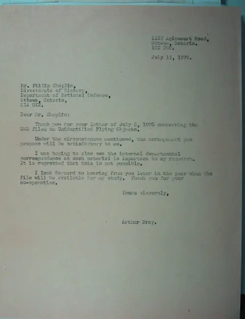 First page of Wilbert Smith Archives Files Box 1130 18 1130-18-p051
