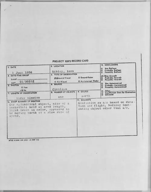 First page of 1956.06 - 6786202 - Sibley, Iowa