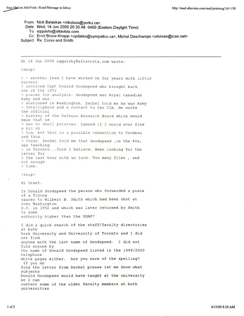 First page of Canada Donald Goodspeed