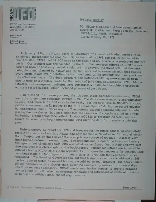 First page of Wilbert Smith Archives Files Box 1131 08 1131-08-p013