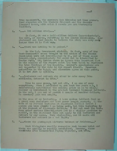 First page of Wilbert Smith Archives Files Box 1131 06 1131-06-p013