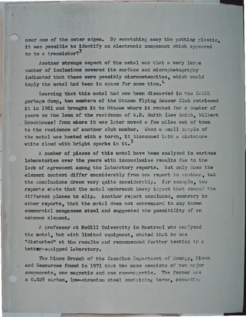 First page of Wilbert Smith Archives Files Box 1131 19 1131-19-p017