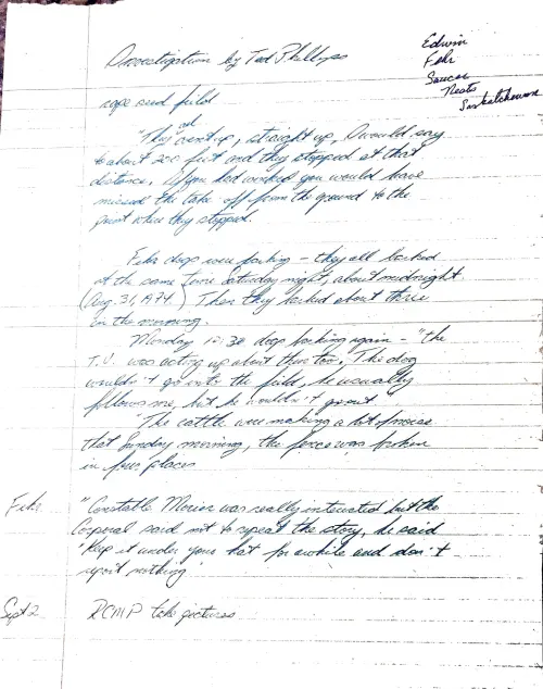 First page of Edwin Fehr Saucer Nests 1974