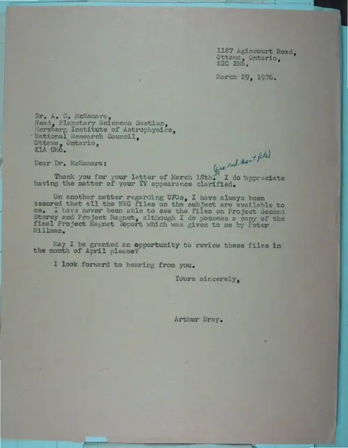 First page of Wilbert Smith Archives Files Box 1131 10 1131-10-p041