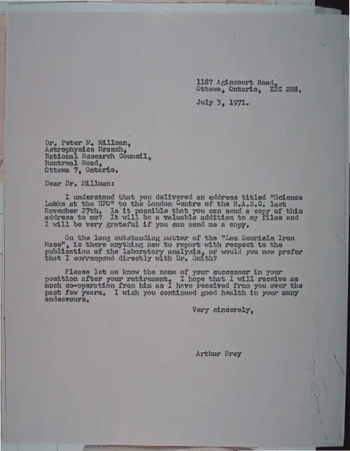 First page of Wilbert Smith Archives Files Box 1131 19 1131-19-p085