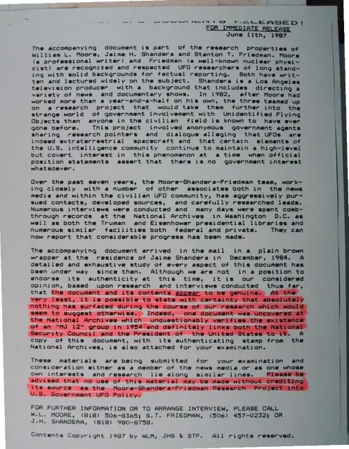 First page of Wilbert Smith Archives Files Box 1131 02 1131-02-p174