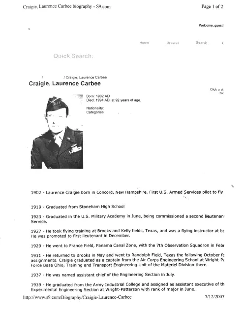 First page of Truman Roswell Fike 1