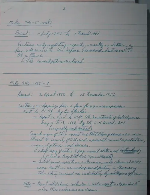 First page of Wilbert Smith Archives Files Box 1130 18 1130-18-p049