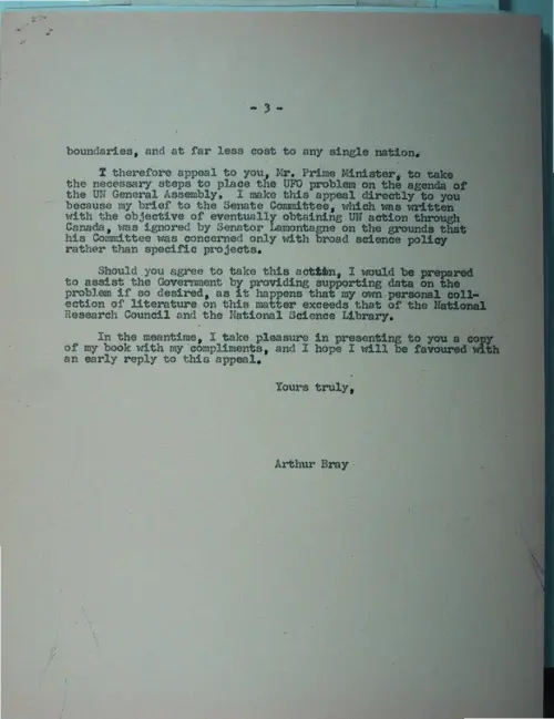 First page of Wilbert Smith Archives Files Box 1130 18 1130-18-p083