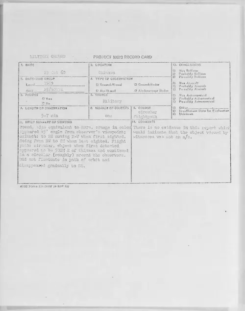 First page of 1960.10 - 8236069 - Okinawa