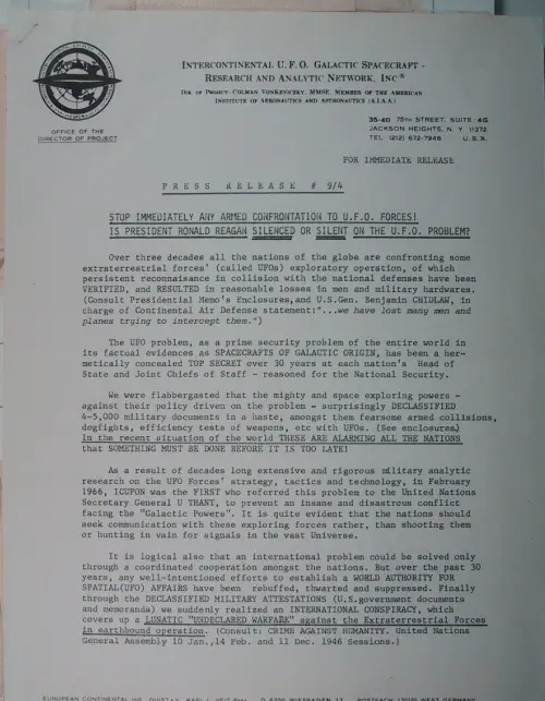 First page of Wilbert Smith Archives Files Box 1130 21 1130-21-p056