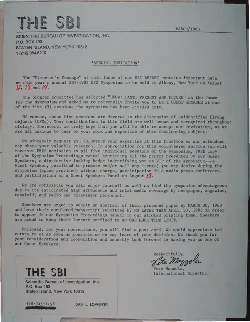 First page of Wilbert Smith Archives Files Box 1131 13 1131-13-p009
