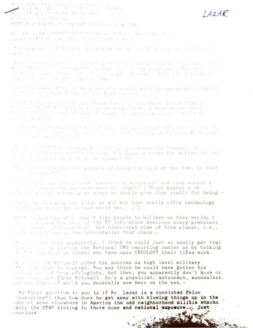 First page of Lazar 1