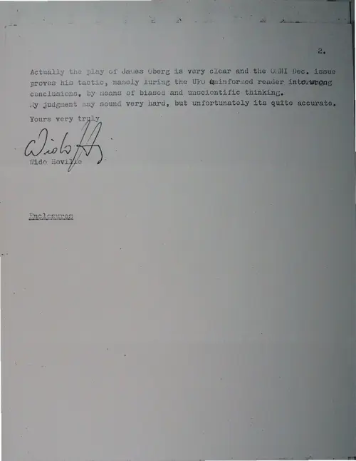 First page of Wilbert Smith Archives Files Box 1130 20 1130-20-p003