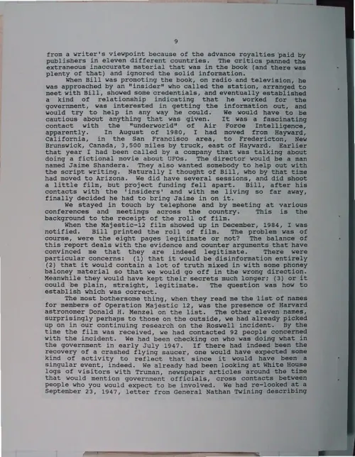 First page of Wilbert Smith Archives Files Box 1131 03 1131-03-p054