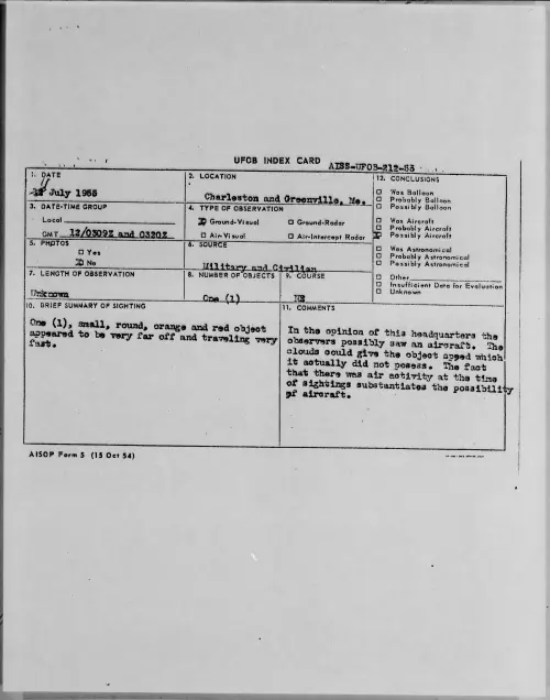 First page of 1955.07 - 6969205 - Charleston and Greenville, Me