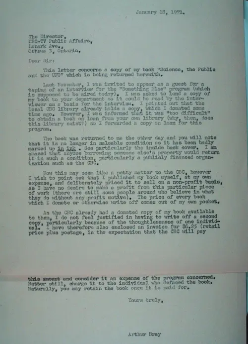 First page of Wilbert Smith Archives Files Box 1131 07 1131-07-p032