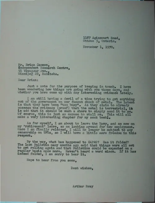 First page of Wilbert Smith Archives Files Box 1130 09 1130-09-p004